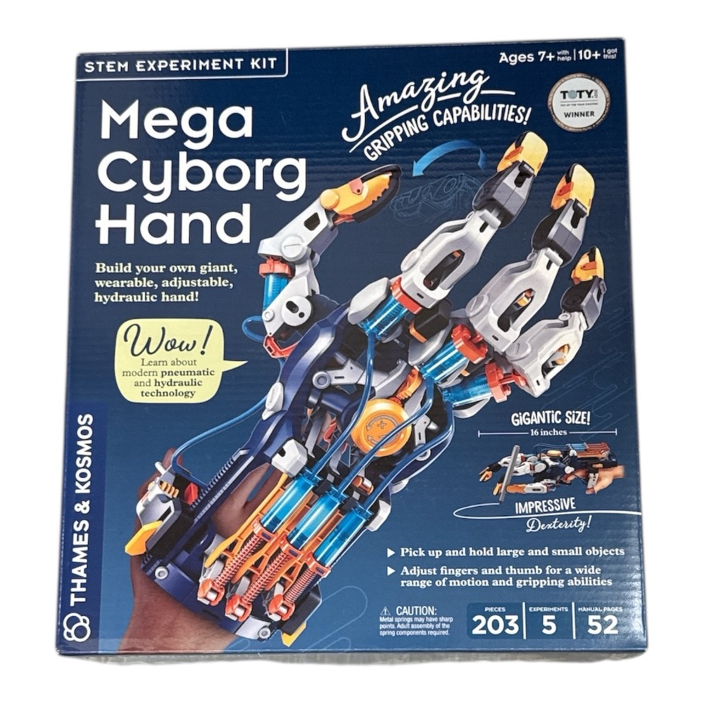 Mega Cyborg Hand STEM Kit Thames & Kosmos Hydraulic Robotic Hand New